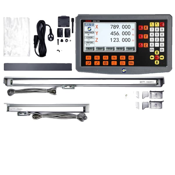 Digitalt avläsningssystem, 0,005mm upplösning, LCD-display, 2/3 axelalternativ,2-axlig DRO-kit