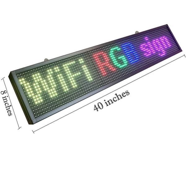 Programmerbar WiFi LED-skærm, 96x16 Pixels, Høj Lysstyrke,WIFI