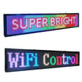 Miniatyrbillede 1 af 4: Programmerbar WiFi LED-skærm, 96x16 Pixels, Høj Lysstyrke,WIFI