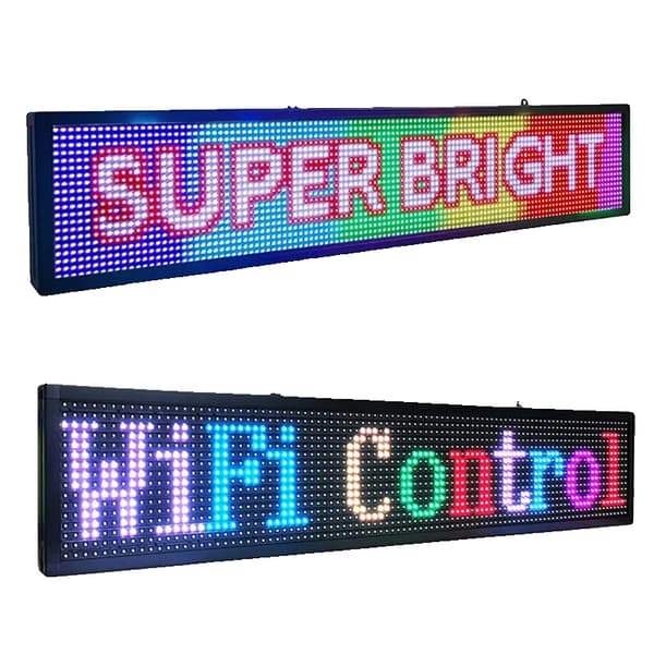 Programmerbar WiFi LED-skærm, 96x16 Pixels, Høj Lysstyrke,WIFI