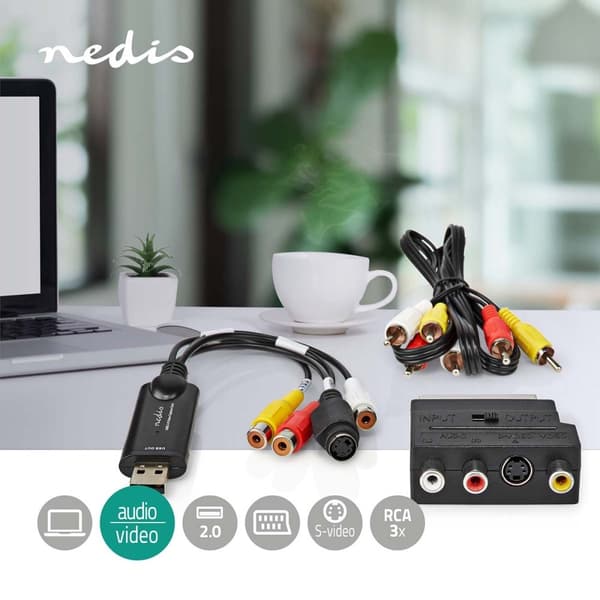 Nedis video Grabber | USB 2.0 | 480p | A / V-kabel / Scart