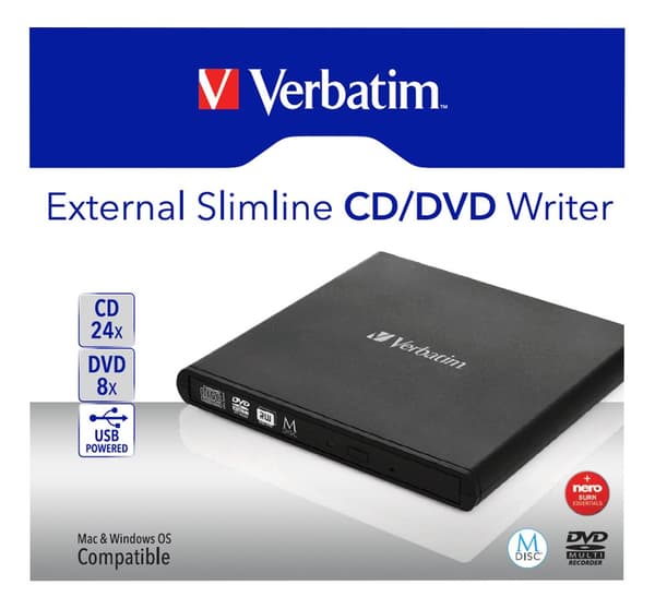 Mobile DVD ReWriter USB 2.0 black