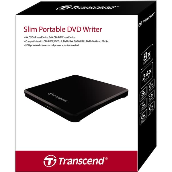 Ekstern Slim CD/DVD-brænder