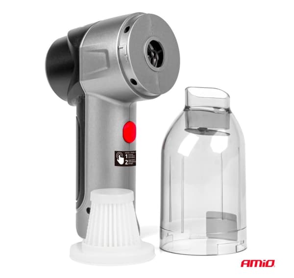 Bilstøvsuger med batteri 70W 11KPA hepa filter USB-C