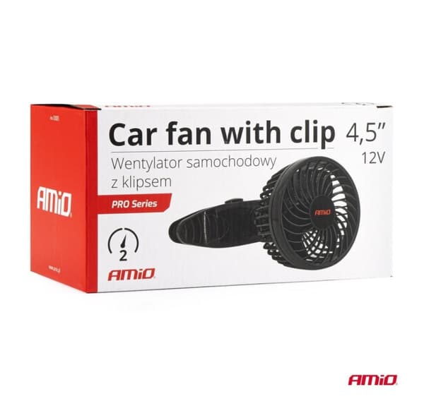 Bilfläkt med klämfäste 4,5 12V, 4W