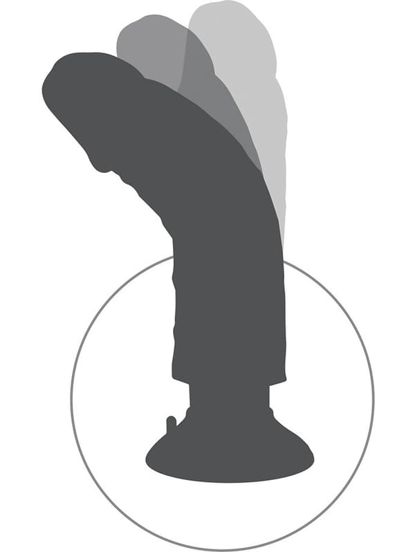 King Cock: Vibrating Cock with Balls, 23 cm