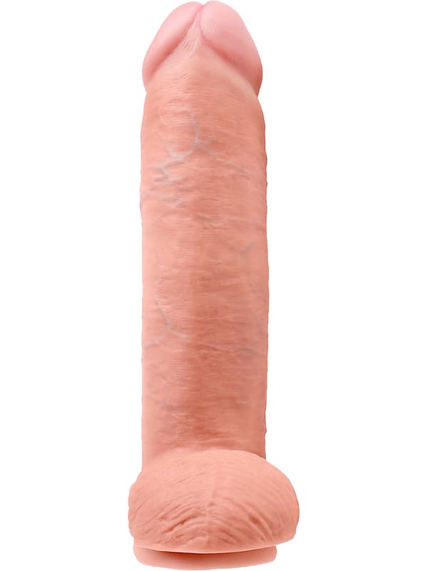 King Cock: Realistic Dildo with Balls, 31 cm