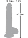 Miniatyrbild 8 av 8: You2Toys: Medical Silicone Vibrator, Vibrating and Thrusting, 21 cm
