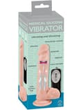 Miniatyrbild 2 av 8: You2Toys: Medical Silicone Vibrator, Vibrating and Thrusting, 21 cm