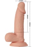 Miniatyrbild 9 av 9: Beautiful Zebulon: Glide & Slide-Skin Dildo, 19 cm