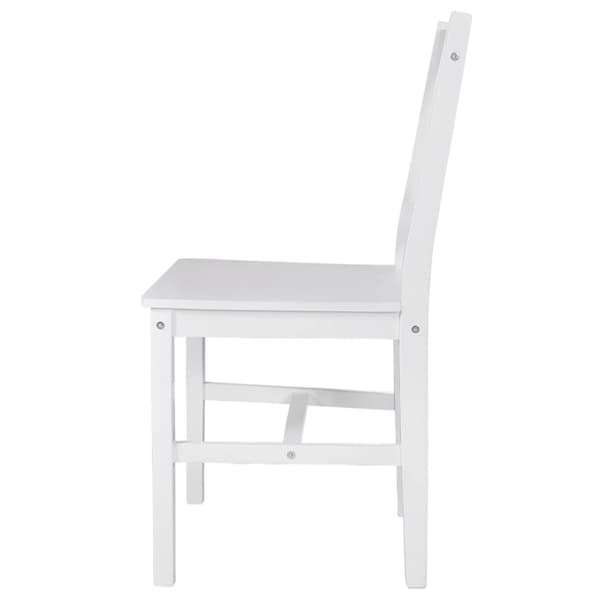 vidaXL spisebordsstole 4 stk. fyrretræ hvid