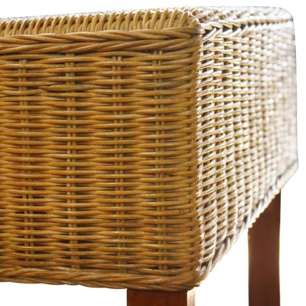 vidaXL Spisestoler 4 stk brun naturell rotting