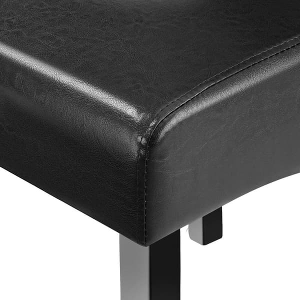 Spisebordsstol, ergonomisk - sort,Sæt med 2 stk.