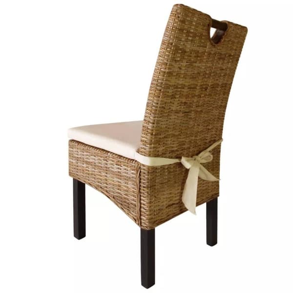 vidaXL spisebordsstole 4 stk. Kubu-rattan mangotræ