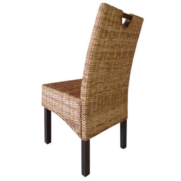 vidaXL spisebordsstole 6 stk. Kubu-rattan mangotræ