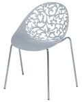 Miniatyrbild 4 av 11: Set med 4 matstolar Grå Plast Urklippt Modern
