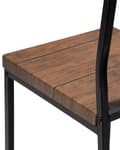 Pikkukuva 10 / 11: Tuoli tumma puu 38 x 86 x 42 MDF-levy teräsrunko 6 kpl jauhemaalattu PVC-kalvo