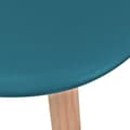 Miniatyrbild 5 av 6: vidaXL Matstolar 6 st turkos plast