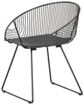 Miniatyrbild 7 av 10: Set med 2 Middagsstolar Svart Metall Ram Konstläder Sits Modern Industriell Design