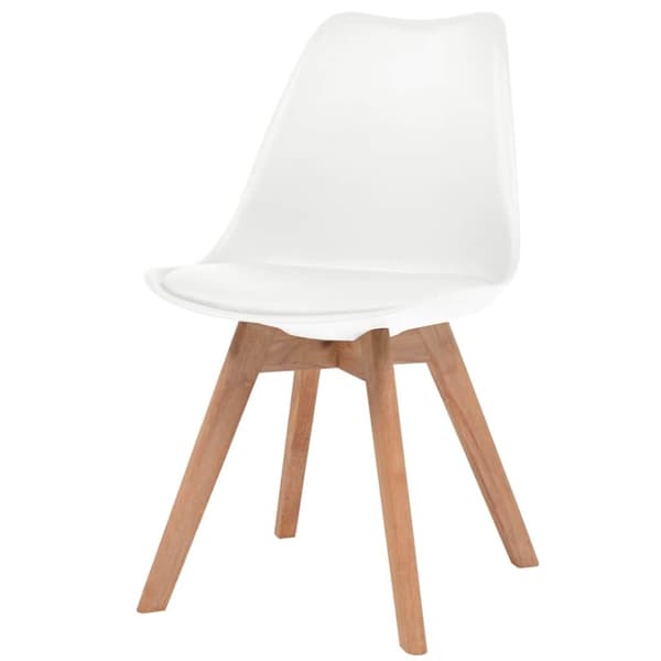 vidaXL spisebordsstole 4 stk. plastik hvid