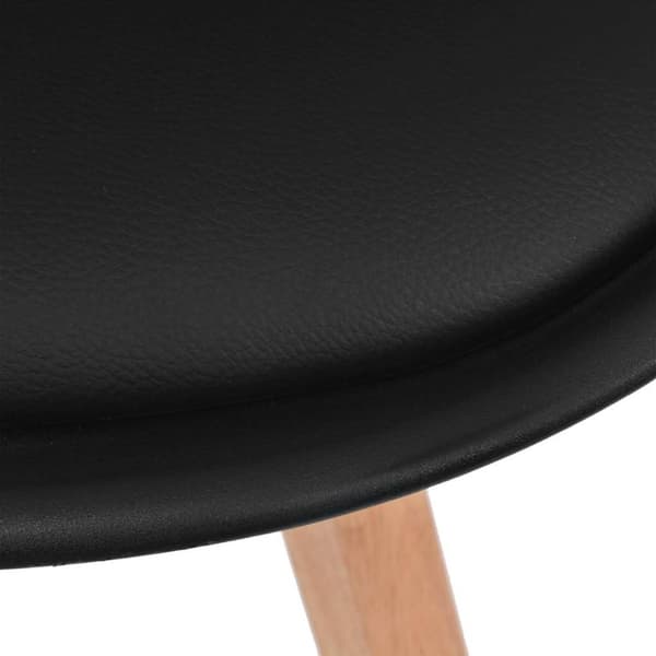 vidaXL spisebordsstole 2 stk. plastik sort