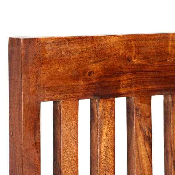 vidaXL spisebordsstole 2 stk. massivt træ med honningfinish moderne