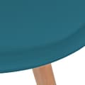 Miniatyrbild 5 av 6: vidaXL Matstolar 2 st turkos plast
