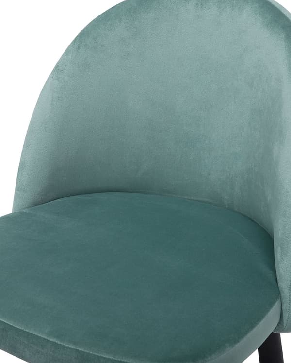 Stol 2 st Mint Sammet Tyg Modern Retro Design