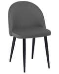 Miniatyrbild 5 av 10: Stol 2 st Grå Sammet Tyg Modern Retro Design