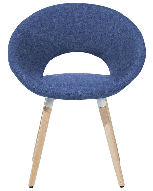 Tuoli laivastonsininen 66 x 80 x 45 cm polyesteri puu 2 kpl lattiasuoja käsinojat retro