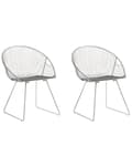 Pikkukuva 1 / 10: Tuoli hopea 65 x 77 x 54 cm teräs keinonahka 2 kpl lattiasuoja moderni teollinen