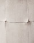 Miniatyrbillede 11 af 11: Sæt med 2 Spisestuestole Taupe Beige Velour Sæde med Armlæn Sorte Metalben