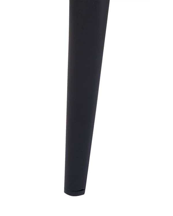 Sæt med 2 Spisestuestole Sort Velour Moderne Retrodesign Sorte Skrå ben