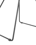 Miniatyrbillede 9 af 9: Sæt med 2 Spisestuestole Sort Metalstel i Imiteret Læder Geometrisk Ryglæn Moderne Industrielt Design
