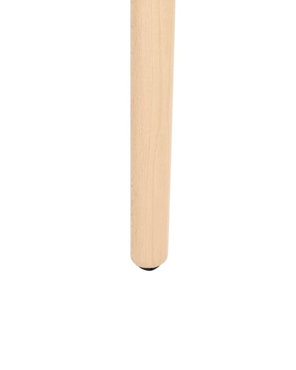 Spisebordsstole Sort Polstret med Lyst Træben 2 stk 81 x 56 x 44 cm Firkantet Spisestole med Armlæn til Køkken Design med Hul i Ryglæn Moderne