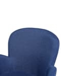 Miniatyrbillede 10 af 11: Spisebordsstole Blå Polyester Stofbetræk med Lyst Træben Sæt 83 x 52 x 44 cm Behagelige Komfortable Moderne med Armlæn Retro Stil Design