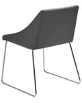 Miniatyrbillede 7 af 10: Spisebordsstole Grå Polstrede Stof med Sølv Krom Metalben Sæt af 2 79 x 55 cm Quiltet Moderne Klassisk Design Uden Armlæn Køkken Indretning