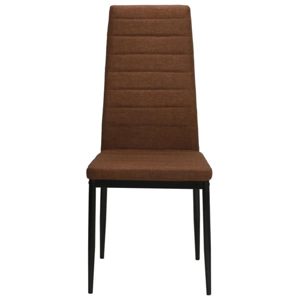 vidaXL spisebordsstole 2 stk. stof brun