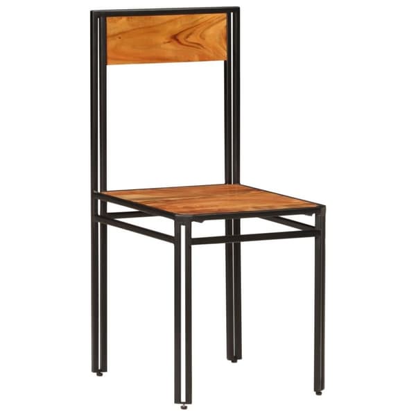 vidaXL spisebordsstole 6 stk. massivt akacietræ med sheeshamfinish