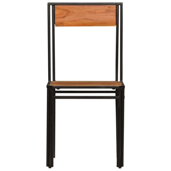 vidaXL Spisestoler 2 stk heltre akasie
