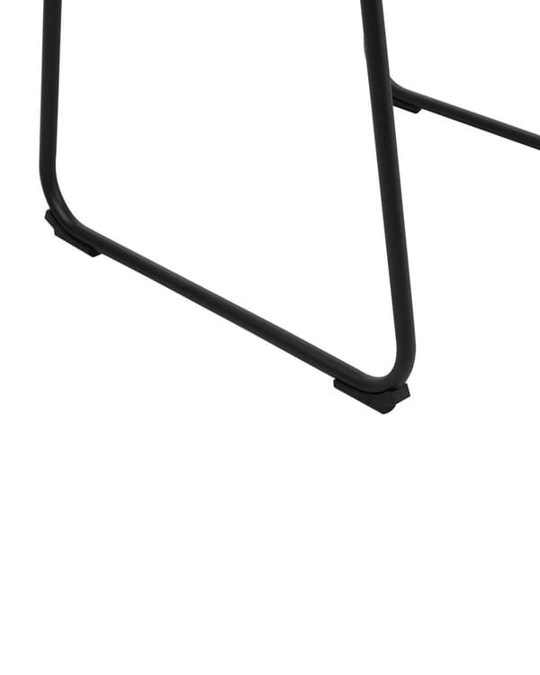 Stol 2 st Brun Tyg Klädsel Svarta Ben Rustik Retro Stil
