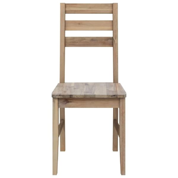 vidaXL Spisestoler 2 stk heltre akasie
