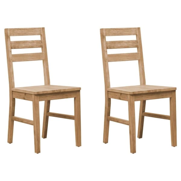 vidaXL Spisestoler 2 stk heltre akasie