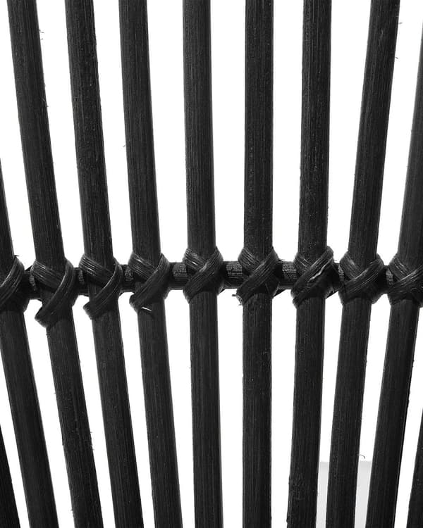 Lænestol Rattan Sort Metalben Stue Spisestue