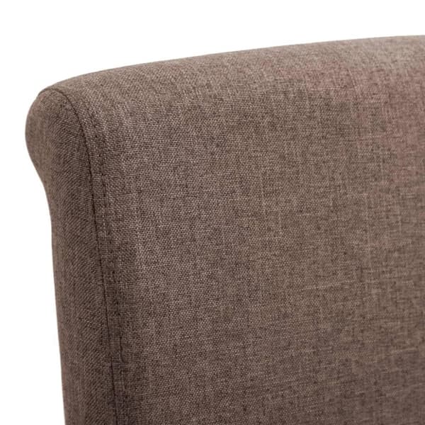 vidaXL spisebordsstole 2 stk. stof brun