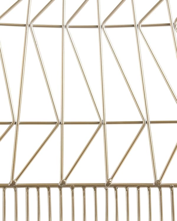 Sæt af 2 Gyldne Metalstole med Sædehynder Moderne Retro stil