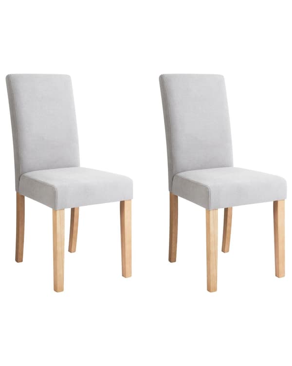 Tuoli tummanharmaa 42 x 93 x 59 cm kangasverhoilu mäntypuu 2 kpl lattiasuoja