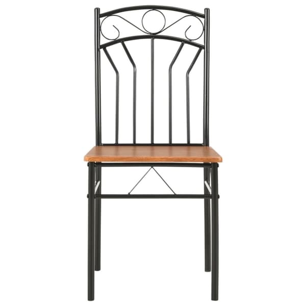 vidaXL Ruokapöydän tuolit 4 kpl ruskea MDF