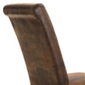 Miniatyrbillede 5 af 8: Spisebordsstol, ergonomisk - antikbrun,Sæt med 6 stk.