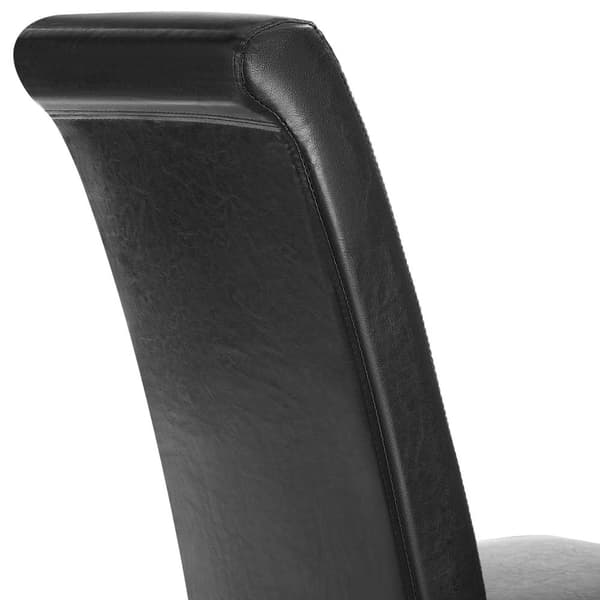 Spisebordsstol, ergonomisk - sort,Sæt med 4 stk.